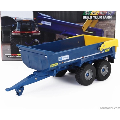 Britains Kane Dump Trailer Carrello Cassone Ribaltabile Modrá Žlutá 1:32