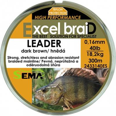 Sema šňůra Leader hnědá 300m 0,27mm 45,5kg – Zboží Dáma