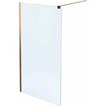 Massi Параван за душ кабина Massi Walk In Fix златен 120x195 см прозрачно стъкло (MSKP-FA1021-120-G)