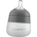 Nanobebe Силиконова бутилка Nanobebe - Flexy, 150 ml, сива (31012) - ozone