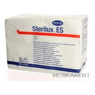 STERILUX ES kompres nesterilný 10 cm x 20 cm 100 ks