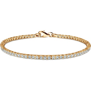 SAVICKI Teniska narukvica 2, 3 mm: zlato 585, cirkoni