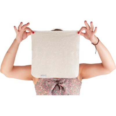 Bamboolik Bambus ručník na obličej 30 x 30 cm 2 ks přírodní