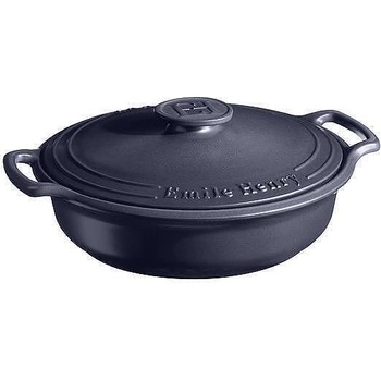 Emile Henry Керамична тенджера emile henry sublime с капак - Ø38 см (3.2 л) - цвят индиго (eh 4793-66)