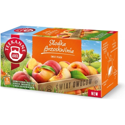Teekanne ovocný čaj sladká broskyňa 45 g 20 vrecúšok
