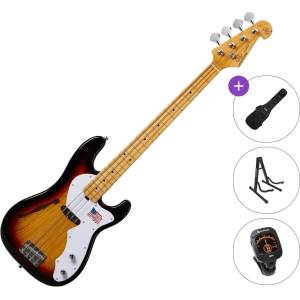 SX SBA2PH Standard SET 3-Tone Sunburst Електрическа бас китара