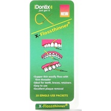 iDontix X-Floss dentální vlákno ultra tenké, žluté 10 ks