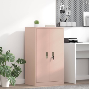 vidaXL Шкаф за съхранение Розово 60 x 40 x 90 cm Стомана (891731)