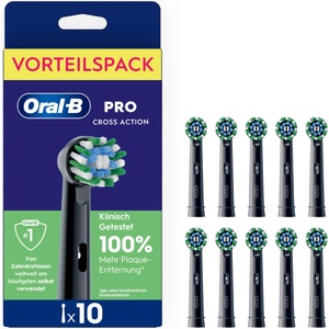 Oral-B Replacement Brush Heads Pro CrossAction Black Pack of 10 - 8700216994170 - boombuy