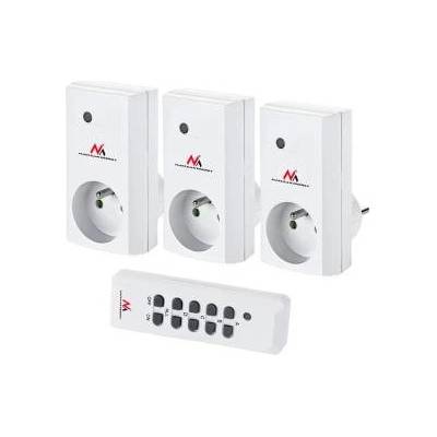 Genesis Remote controlled network outlets Maclean MCE153 internal 3pcs - programmable + battery for remote control