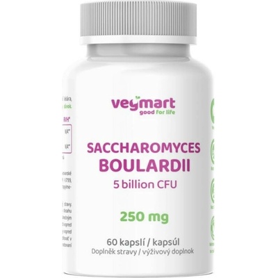 Vegmart Saccharomyces Boulardii 250 mg 60 kapslí