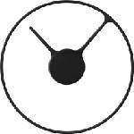 Stelton Стенен часовник Stelton 30 см (851)