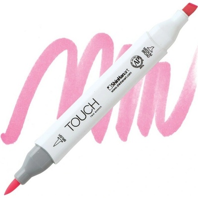 Lihová fixa TOUCH oboustranná Brush & Chisel, Rose pink (R8)