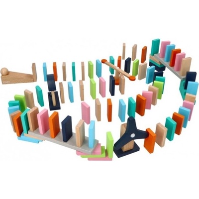 Adam Toys aktivní barevné domino 128 ks