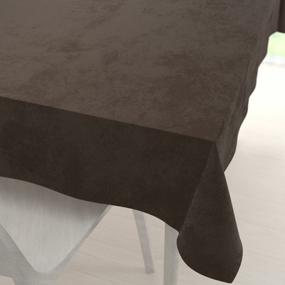 Biante Veľký zamatový obdĺžnikový obrus Velvet Premium SVP-016 Tmavo hnedý 220x260cm