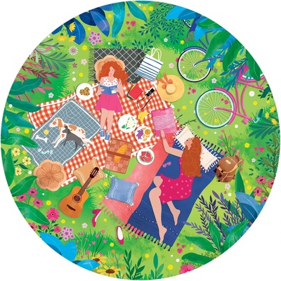 Pieces & Peace - Puzzle Round Puzzle - The Picnic - 500 piese
