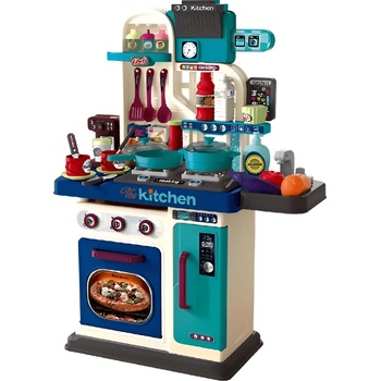 Sonne Детска кухня Sonne - С фурна и аксесоари, 53 части, синя (sonne1062)