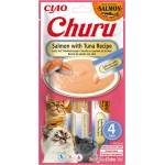 Inaba Foods CAT CHURU Сьомга с риба тон 4x14g