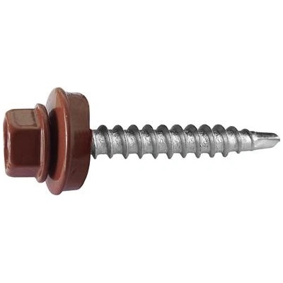 Vrut farmářský samovrtný s podložkou 4,8x35 hnědý 8019 - 250ks