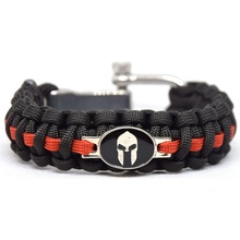 Cordell paracord náramek Spartan / Černá / Červená