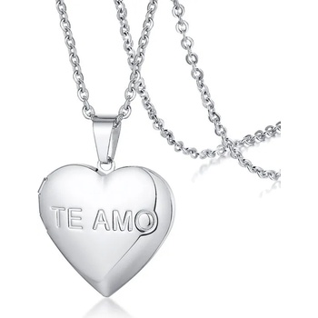 Image 1 of Talitha Колие с разтварящ се медальон за снимки te amo