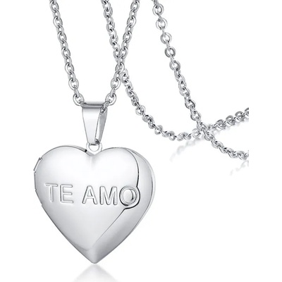 Talitha Колие с разтварящ се медальон за снимки te amo