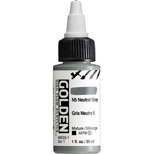 Golden Artist Colors High Flow АКРИЛНА боя N5 Neutral Gray 30 ml 1 бр (0008533-1)