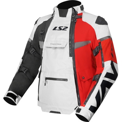 LS2 X-MASTER MAN JACKET BLACK GREY RED – Hledejceny.cz