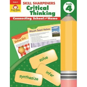 Skill Sharpeners: Critical Thinking, Grade 4 Workbook (ISBN: 9781629383521)