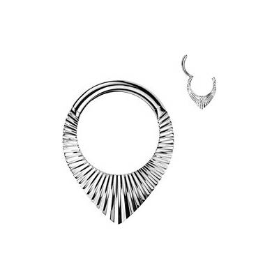 Šperky4U Piercing segment kruh ozdobný TITAN TIT1760-1210
