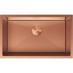 Mexen Trixo стоманена кухненска мивка с 1 корито 750 x 440 mm, мед - 6415751000-65 (6415751000-65) Мивка за вграждане