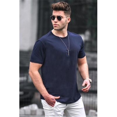 Madmext Мъжка тениска 4951 - Тъмно синя 300299 (300299_Тъмно син)