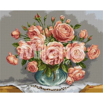 Milena Style Нежни рози - гоблен със схема конци Ariadna 1: 1