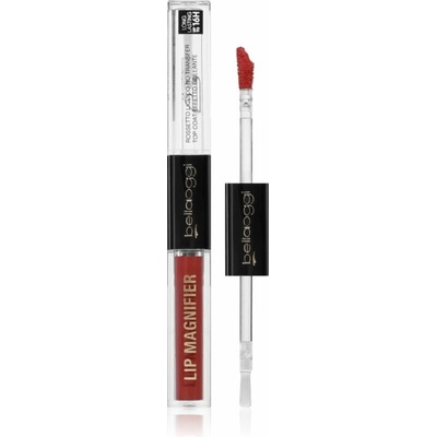 bellaoggi Lip Magnifier dlhotrvajúci rúž a lesk na pery 2 v 1 Ruby Red 2,7 ml