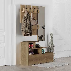 TopMebel Антре мебел Vesty TopMebel от меламин в светлокафяв цвят 100x36x61cm