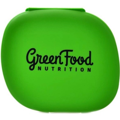 GreenFood nutrition Krabička na tablety pillbox - zelená - green