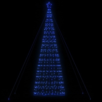 vidaXL LED коледна елха 1534 светодиода синьо 500 см (4016458)