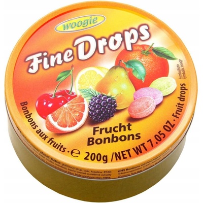 Woogie Fine Drops ovocné cukríky 200 g