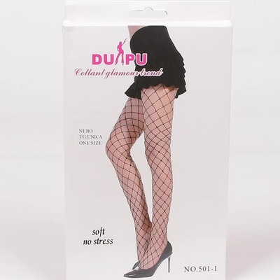 Черен чорапогащник от едра мрежа с камъчета