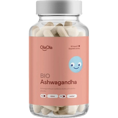OlaOla BIO Ashwagandha podporující zdravý životní styl 90 kapslí