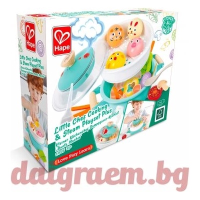 Hape Игрален комплект Малък готвач, 21 части, hape e3202 (h3202)
