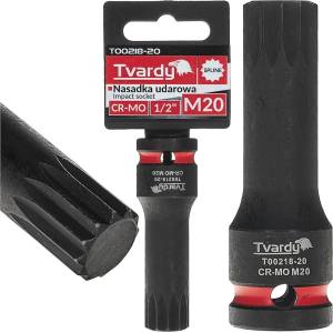 Tvardy Ударна вложка spline 1/2" m20 cr-mo 82115 (t00218-20)