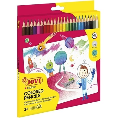 JOVI Wooden Pencils Комплект цветни моливи 24 бр (730/24)
