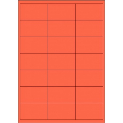 Print etikety 66x40mm červené