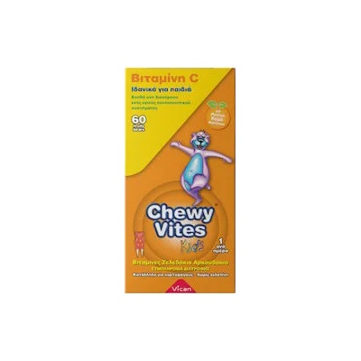 Vican Желирани тб. с форма на мече Витамин C, Vican Chewy Vites Kids , 60 ТБ