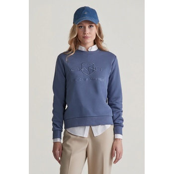 Gant Reg Tonal Shield C-Neck Sweat modrá