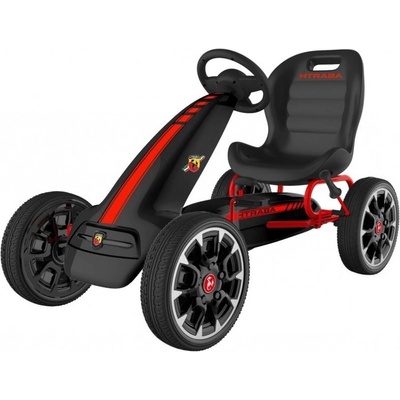 Mamido ABARTH šlapací motokára černá R-9388A.CZ