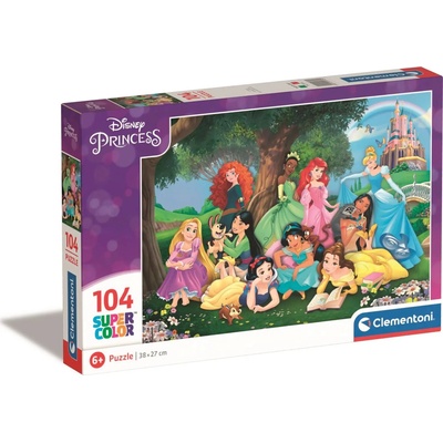 CLEMENTONI Disney princezny 104 dílků