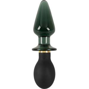 Anos Double-ended Butt Plug with Vibration Black