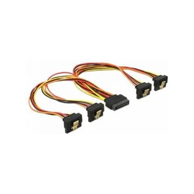 Delock Кабел Power SATA - 4 x SATA 15 Pin, 30 cm, Многоцветен, DELOCK-60167